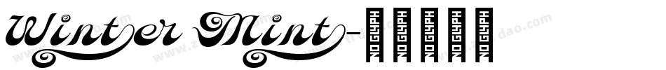 Winter Mint字体转换